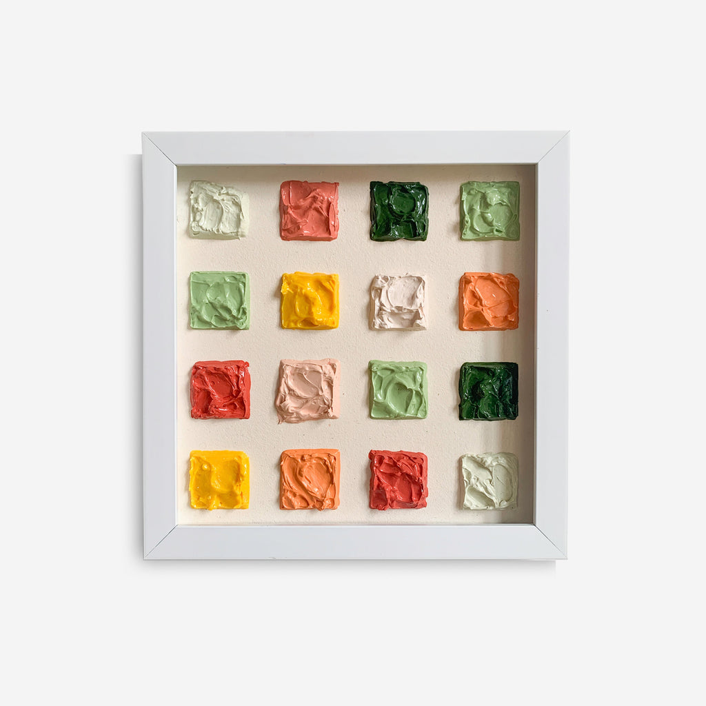 SPRING - FRAMED - 30x30 cm SQUARE PAINTING