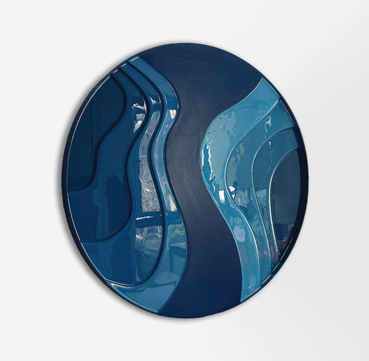 PLUM - 60 CM ROUND PAINTING