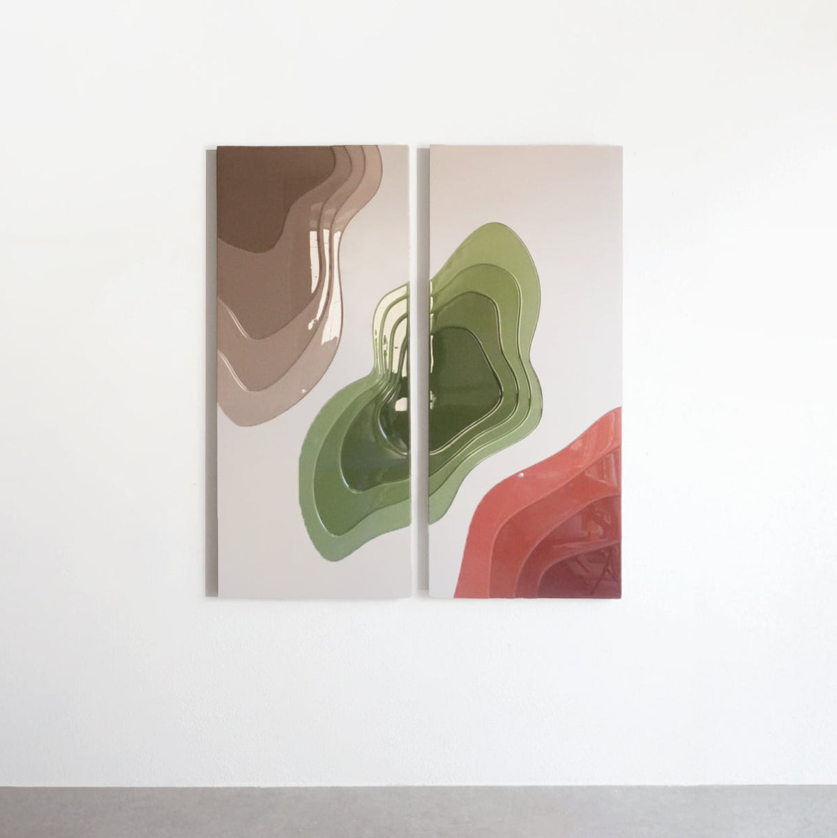 SOFT WIND (2-PIECE ARTWORK) - 60x135 cm