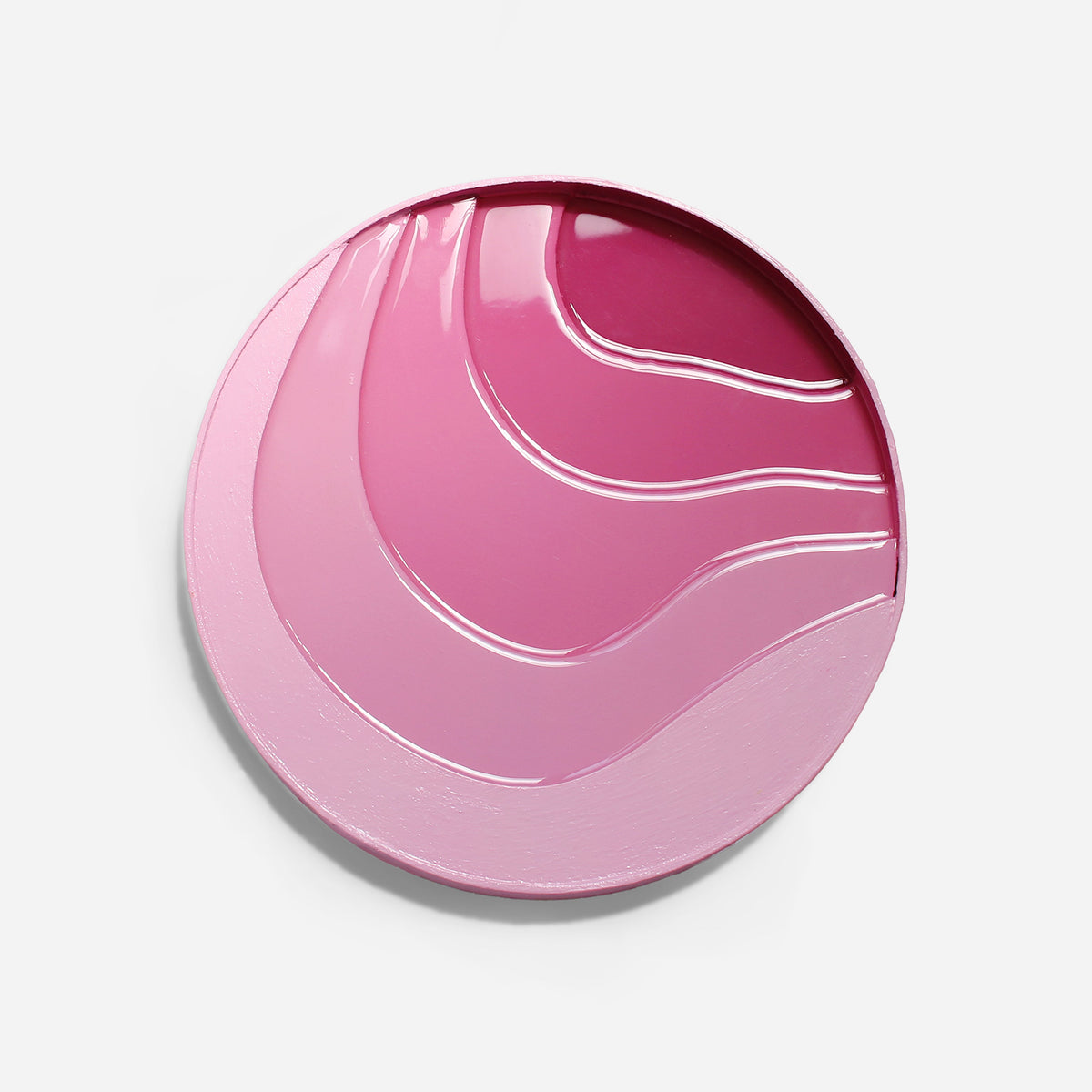 RED - 30 CM DIAMETER ROUND PAINTING