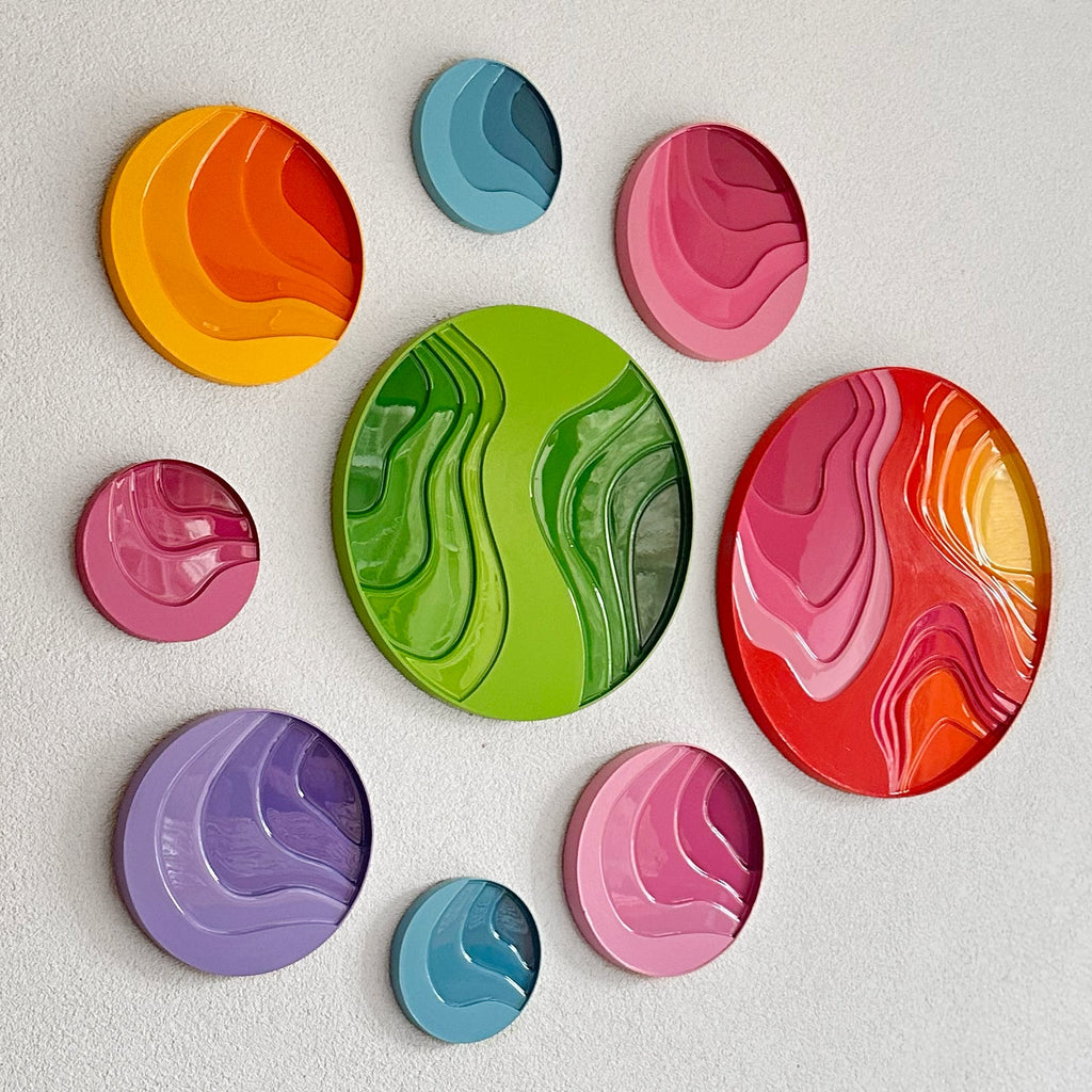 YUVY I - VIVID - 30 cm ROUND PAINTING