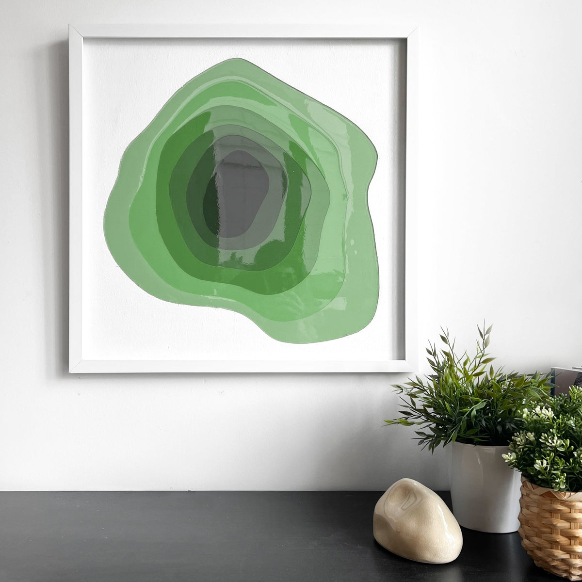 Ocean Eyes - FRAMED - 60 x 60 cm SQUARE PAINTING