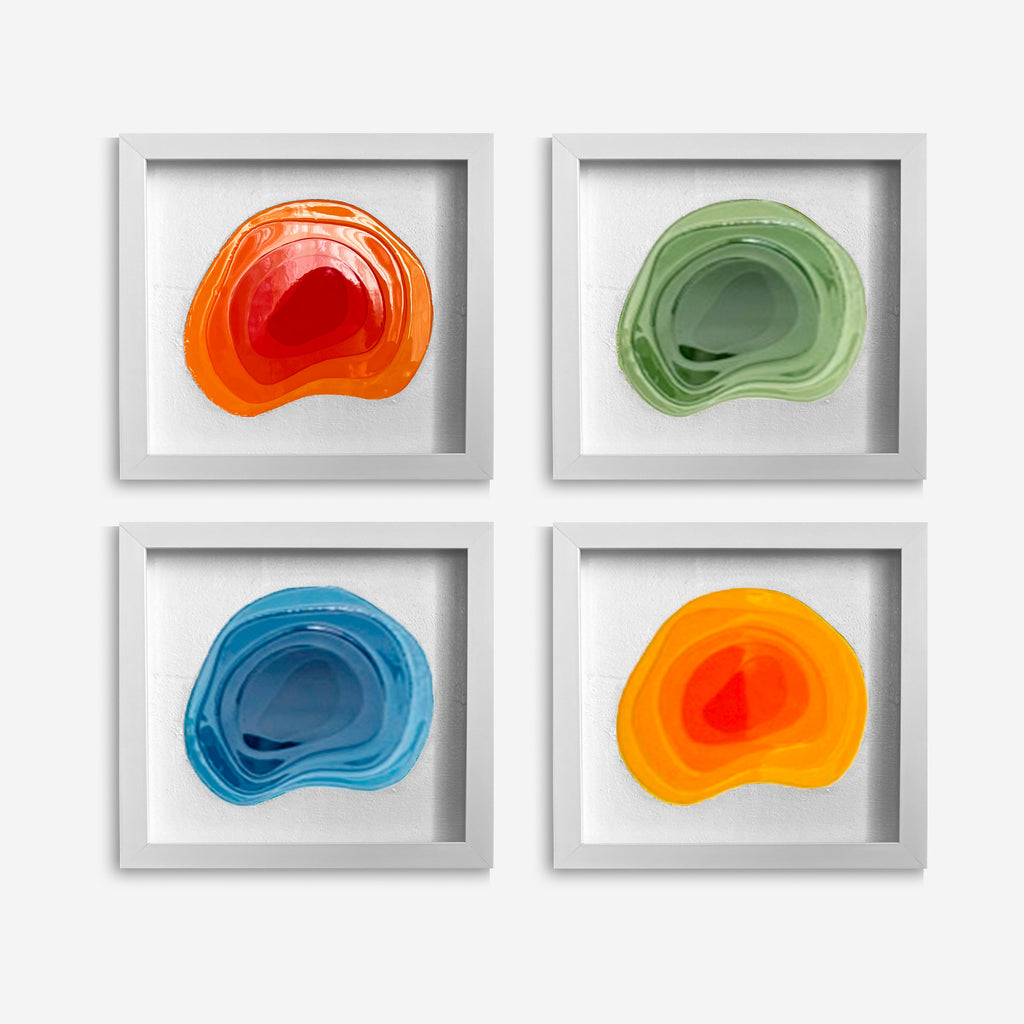 MINI OCEAN - FRAMED - 30 cm SQUARE PAINTING