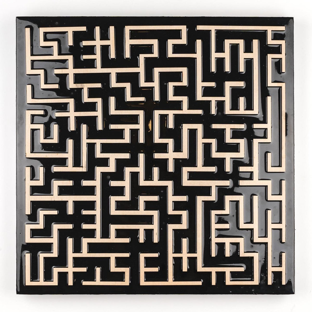 SOFT WOOD-DETAILED SQUARE PAINTING