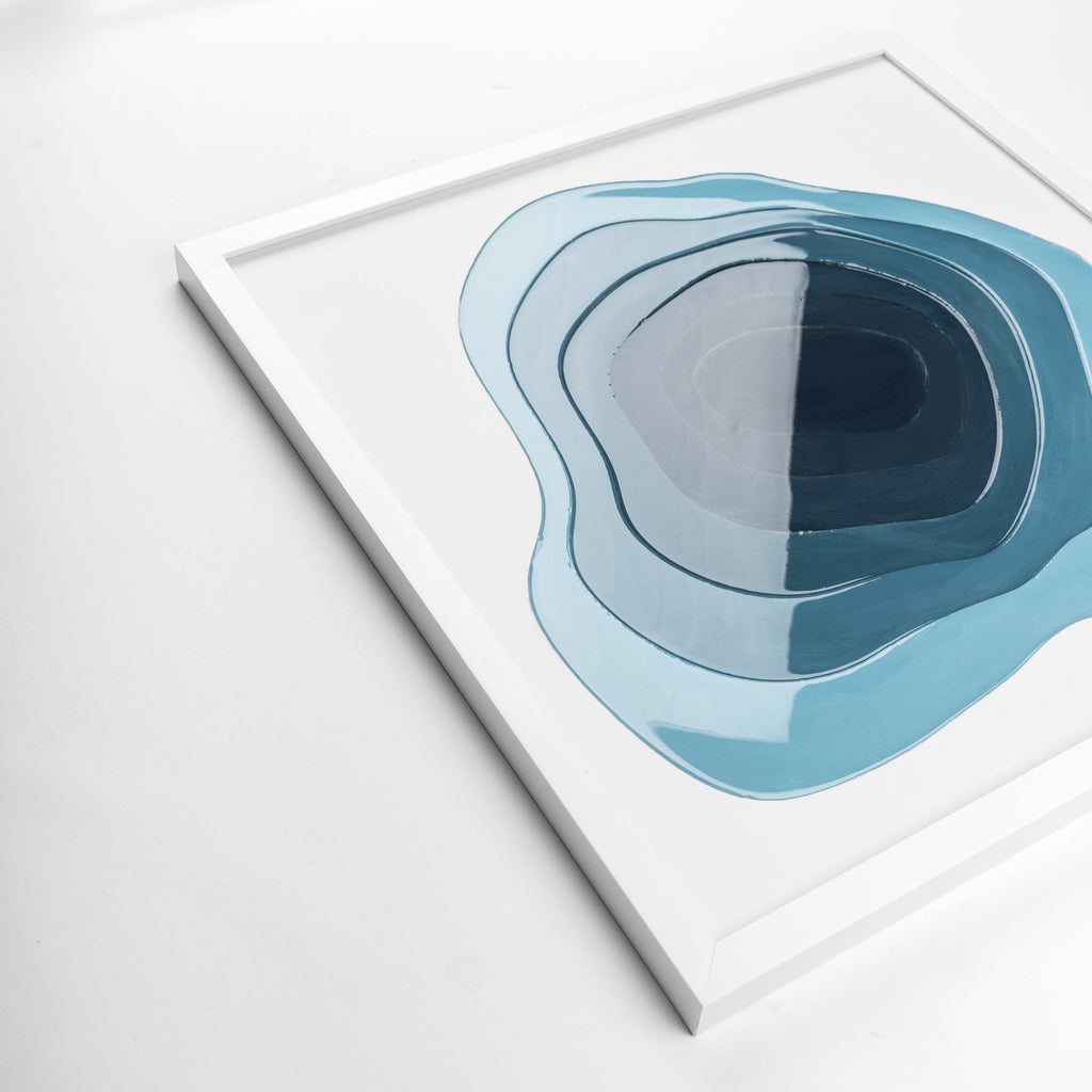 Ocean Eyes - FRAMED - 60 x 60 cm SQUARE PAINTING
