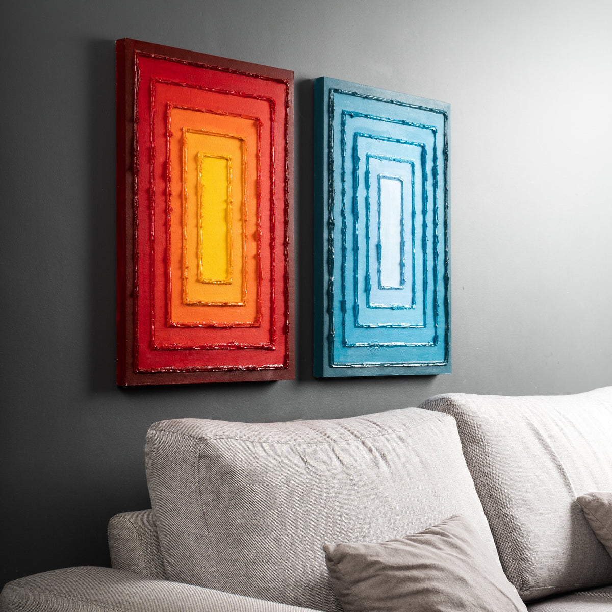 FLAME - ACRYLIC - 45 x 60 cm PAINTING