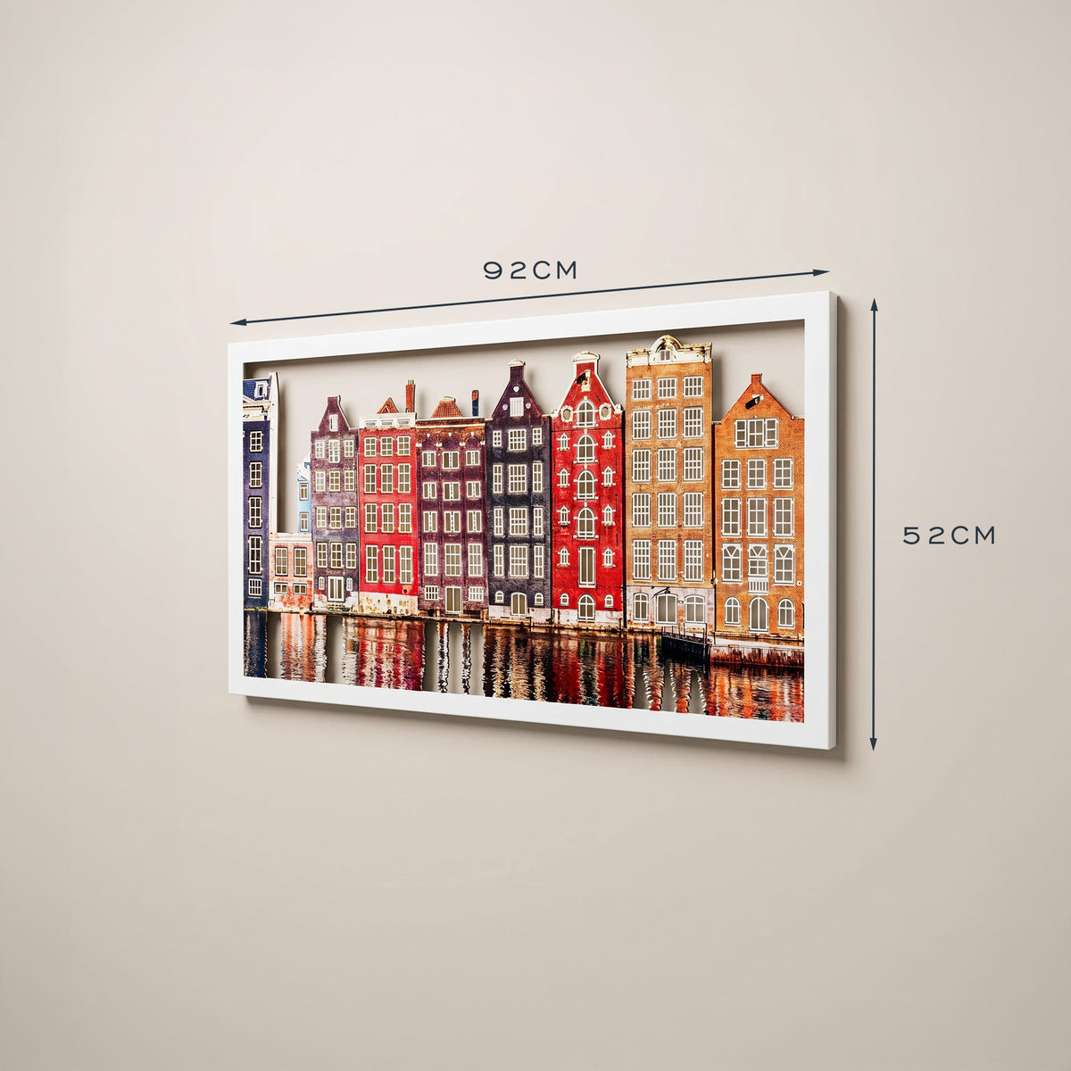 Amsterdam Houses Metal Wall Art