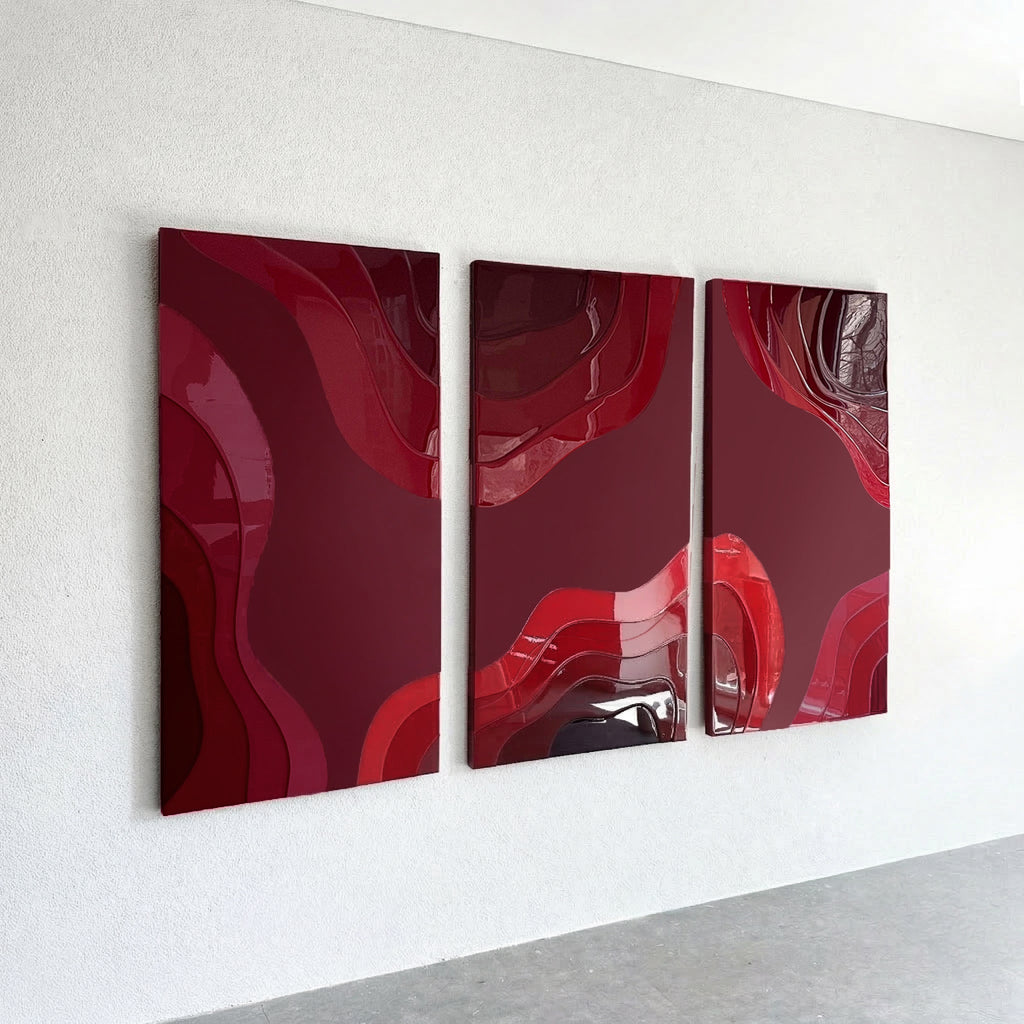 CHERRY - 70 x 140 cm ABSTRACT PAINTING