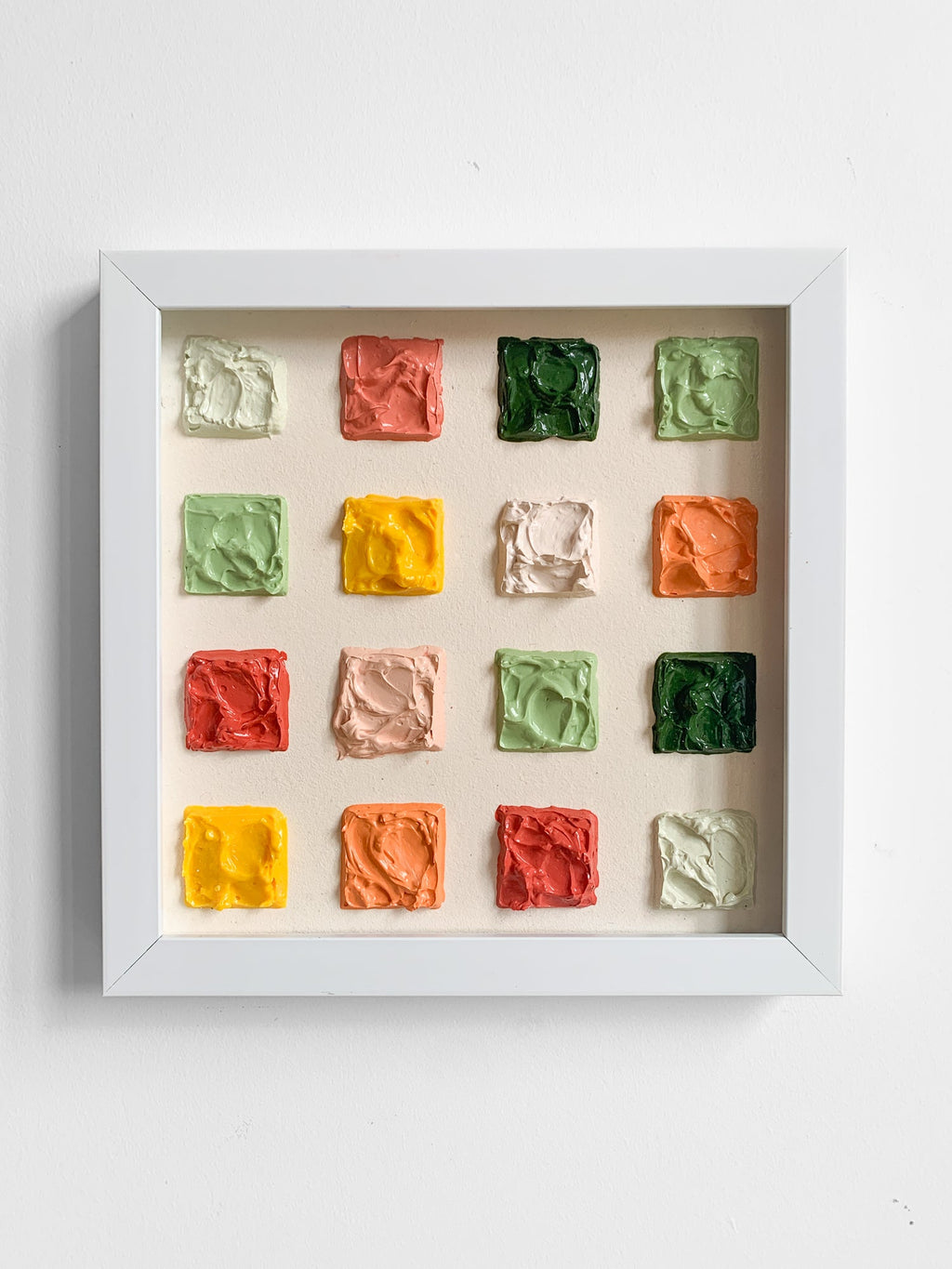 SPRING - FRAMED - 30x30 cm SQUARE PAINTING