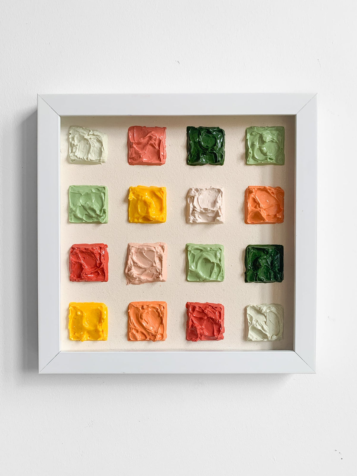 SPRING - FRAMED - 30x30 cm SQUARE PAINTING