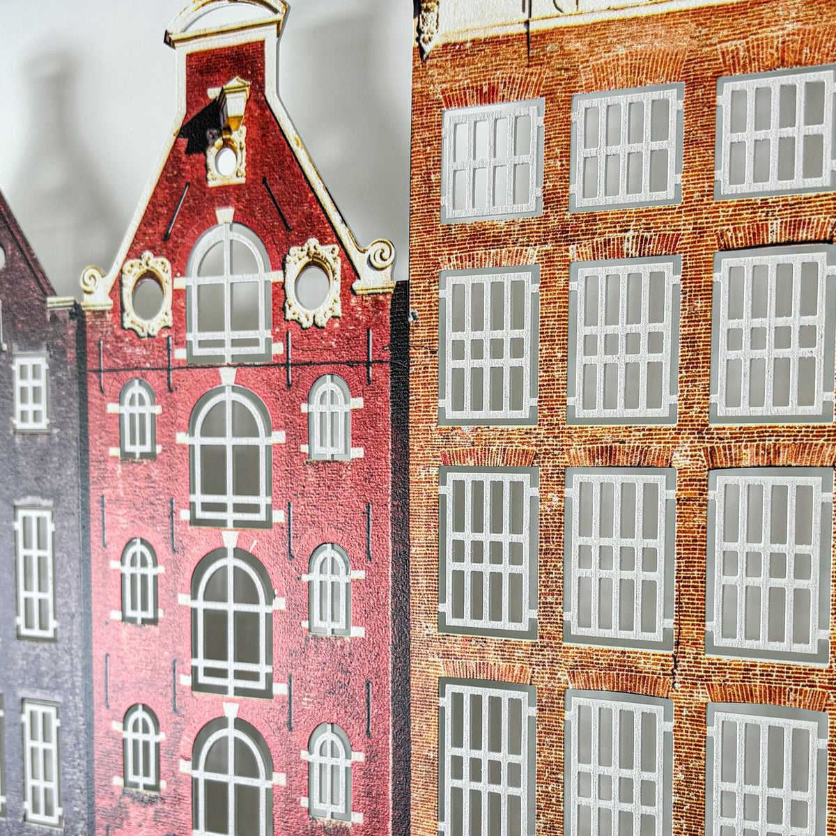 Amsterdam Houses Metal Wall Art