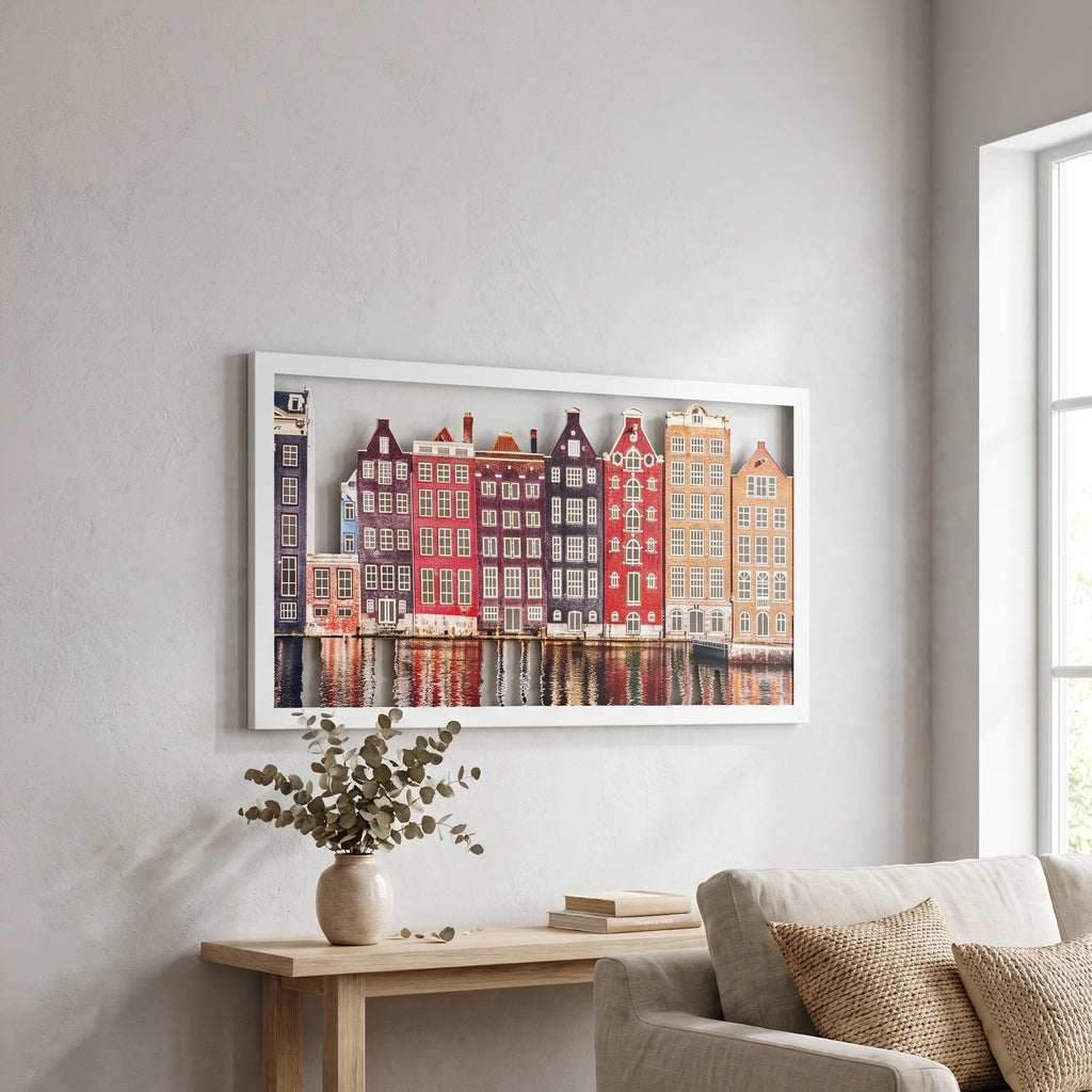 Amsterdam Houses Metal Wall Art