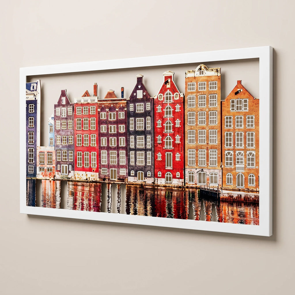 Amsterdam Houses Metal Wall Art