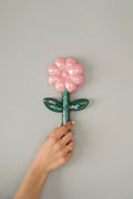 Balloon Flower Ceramic Wall Decor - Pink