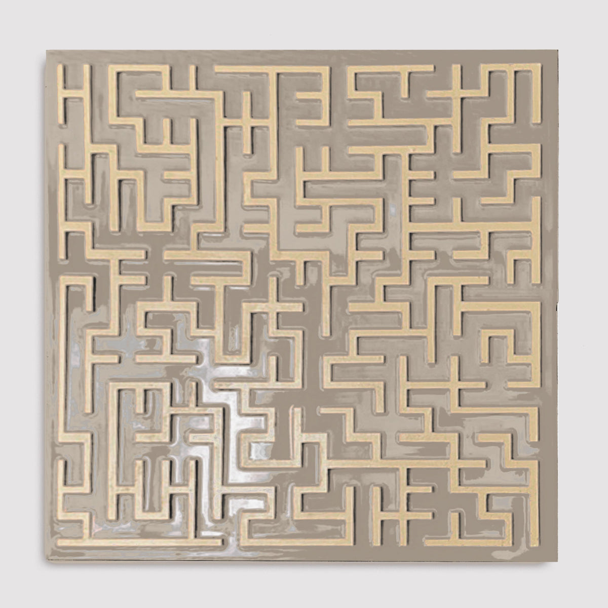 THE XX - WITH WOOD DETAIL - 60 x 60 cm SQUARE PAINTING