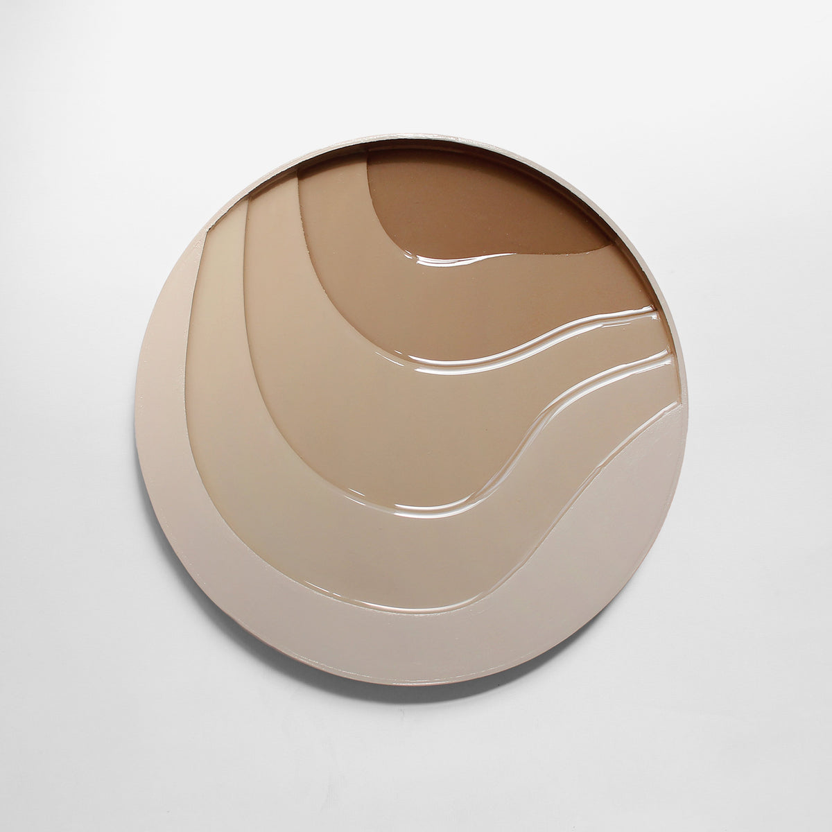 SOFT GREEN - 30 cm ROUND PAINTING