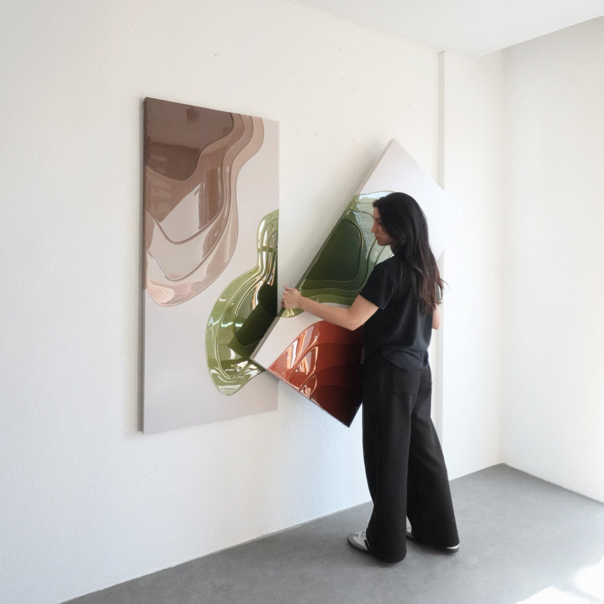 SOFT WIND (2-PIECE ARTWORK) - 60x135 cm