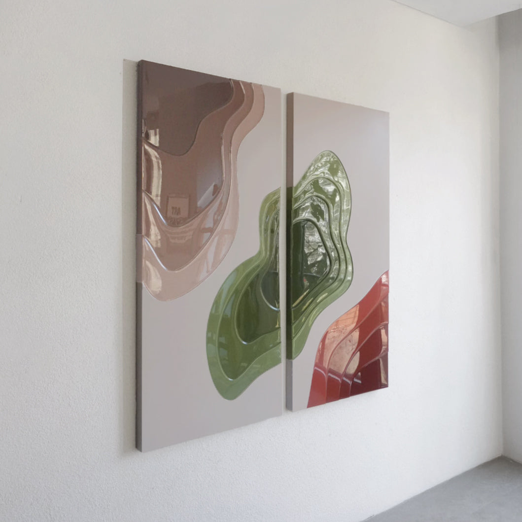 SOFT WIND (2-PIECE ARTWORK) - 60x135 cm