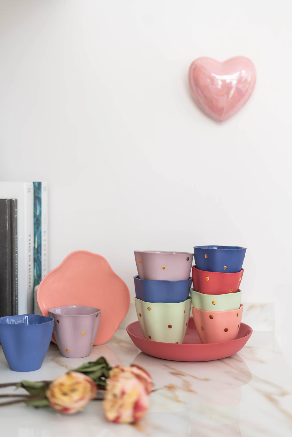 Ceramic Heart Wall Decor