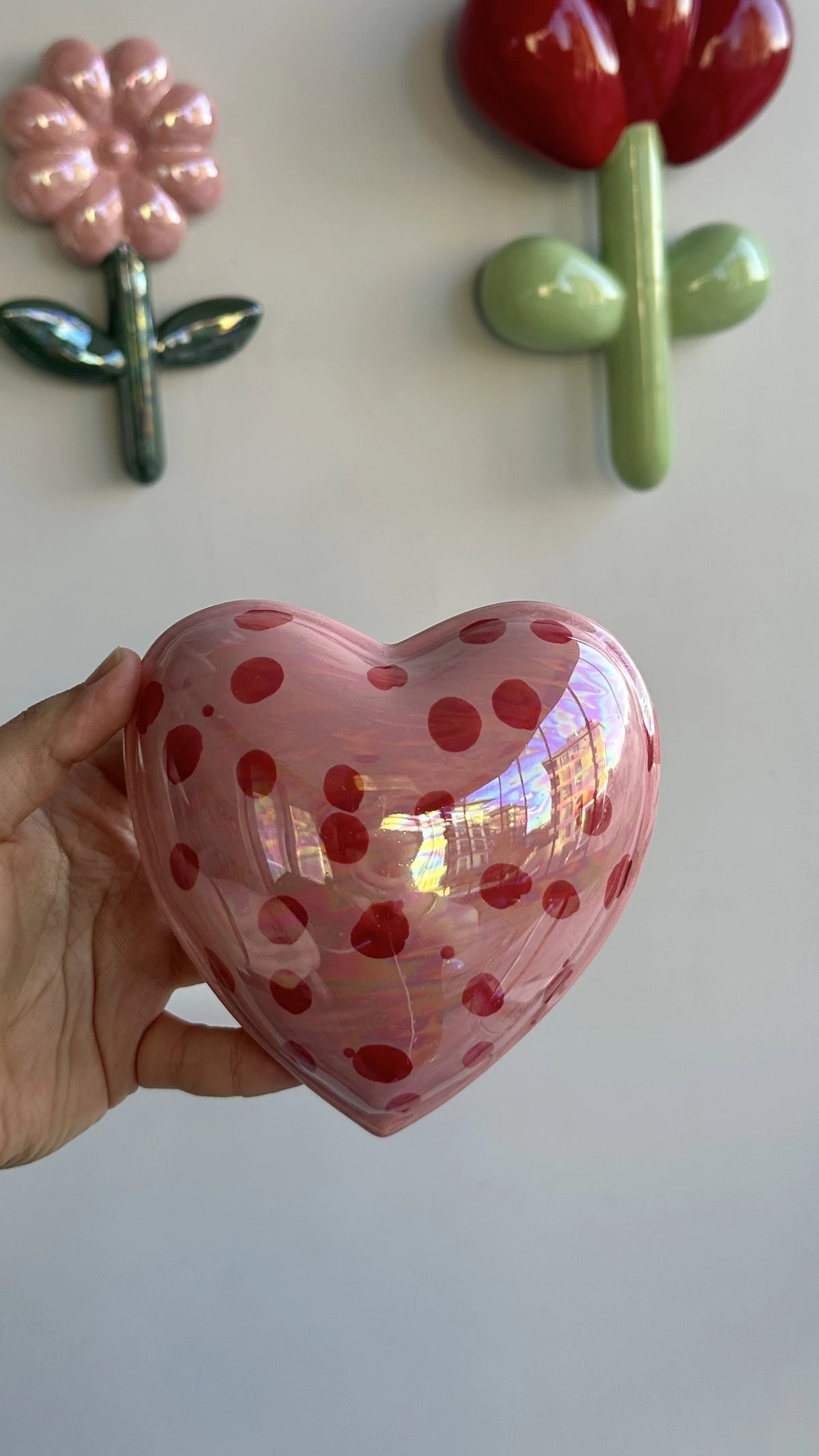 Ceramic Heart Wall Decor