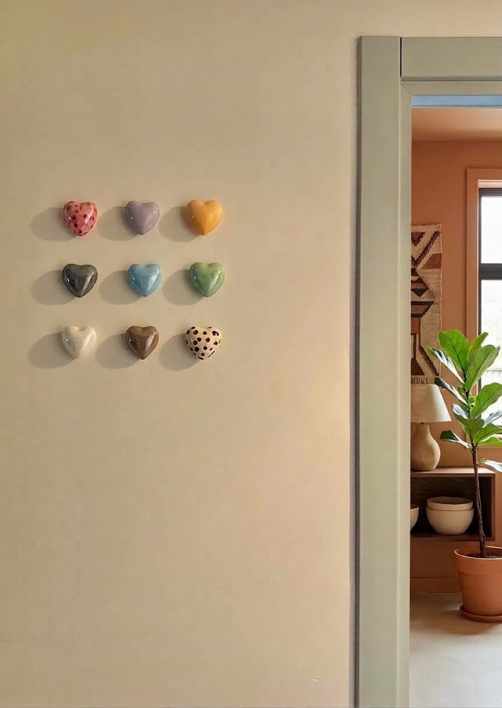 Mini Hearts Wall Set - 9 Pieces