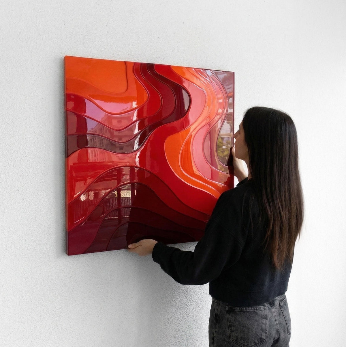 FULL SHINE SUNDOWN - SQUARE PAINTING