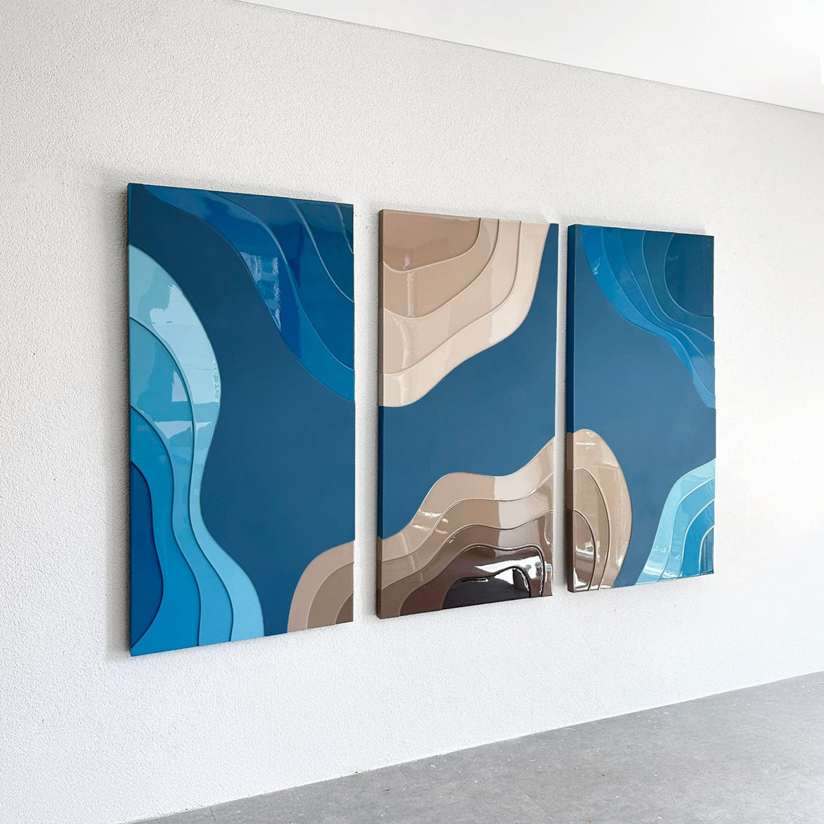 BREEZE - 70 x 140 cm ABSTRACT PAINTING (SINGLE PIECE)