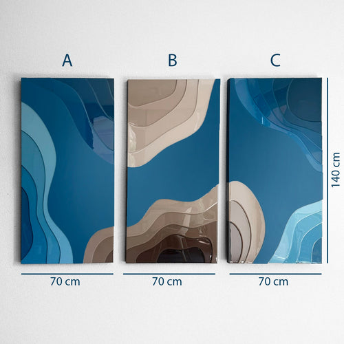 BREEZE - 70 x 140 cm ABSTRACT PAINTING (SINGLE PIECE)