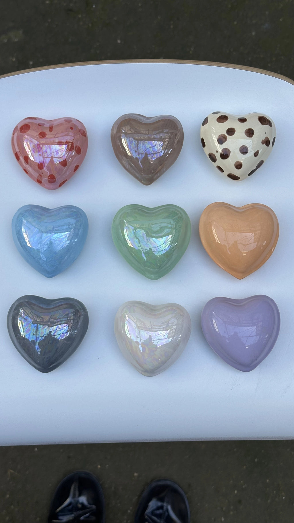 Mini Hearts Wall Set - 9 Pieces