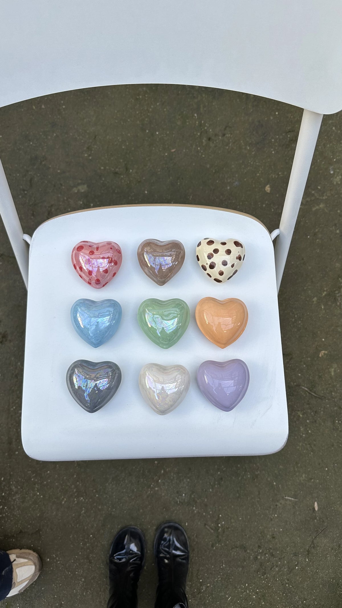 Mini Hearts Wall Set - 9 Pieces
