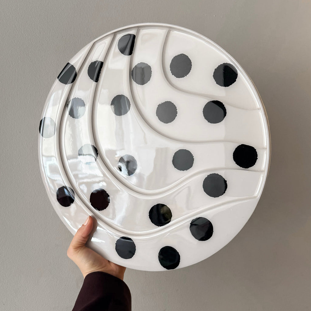 POLKA DOT YUVY I - ROUND PAINTING