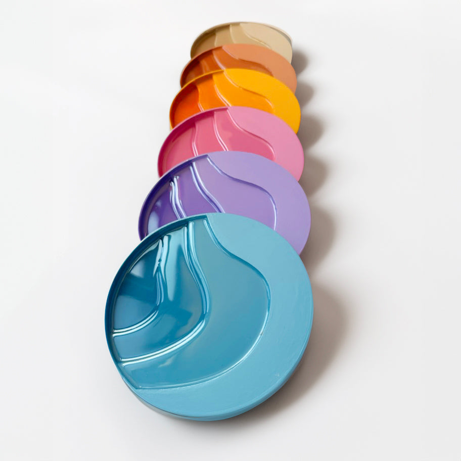 GRAY - 20 cm ROUND PAINTING