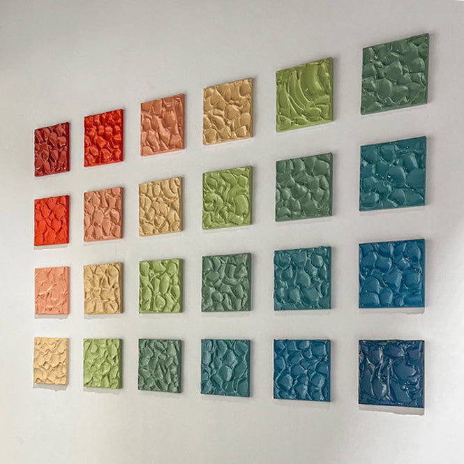 Textured Painting Set - 20 x 20 cm - 24-Piece Square Painting / BITS