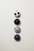 Round Ceramic Wall Decor - Black Set (4 pcs)