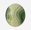 SOFT GREEN - 60 CM DIAMETER ROUND PAINTING