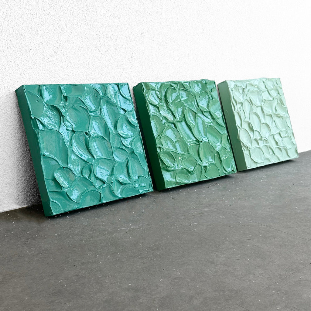 Textured Painting Set - 30 x 30 cm - 9-Piece Square Painting / BITS
