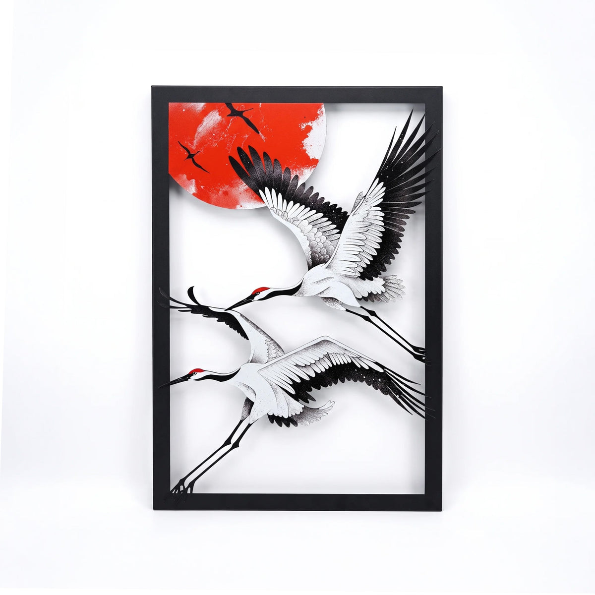 Crane Birds Metal Wall Art