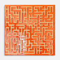 THE XX - WITH WOOD DETAIL - 60 x 60 cm SQUARE PAINTING