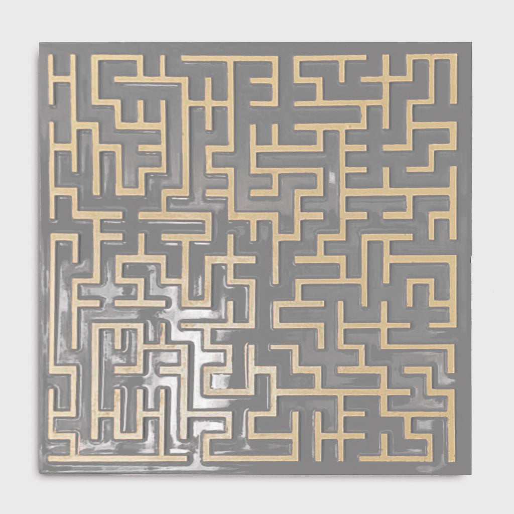SOFT WOOD-DETAILED SQUARE PAINTING