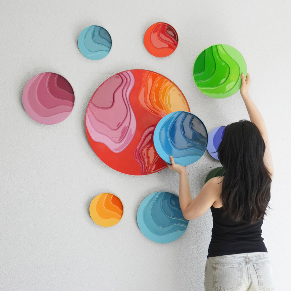 YUVY I - VIVID - 30 cm ROUND PAINTING